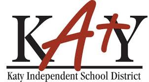 Logo for Katy Independent School District with 'KAtY' in stylized text and the full name below.