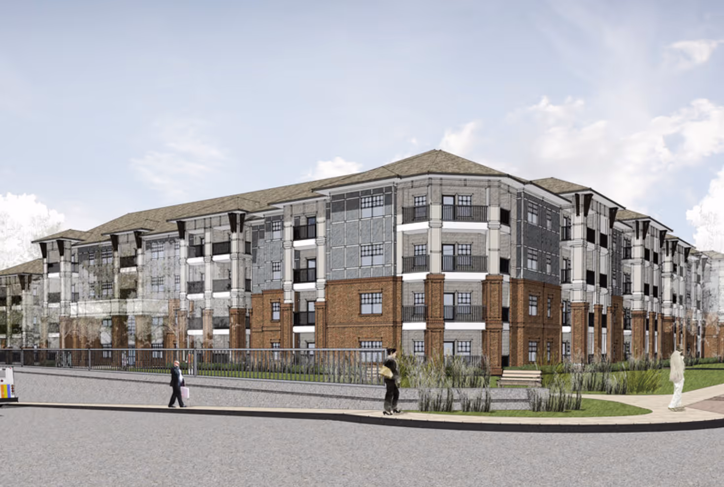 Exterior of building mock up photo