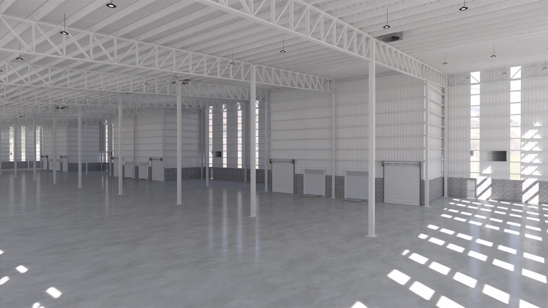 Vista interior de las naves industriales de Warehouse 27.