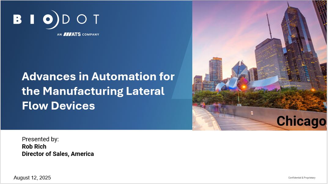 Advances in Automation for the Manufacturing Lateral Flow Devices