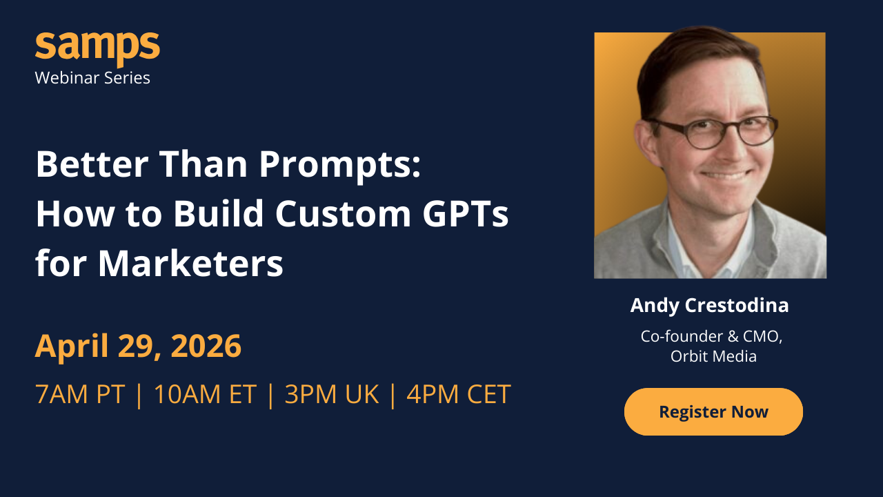 Better Than Prompts: How to Build Custom GPTs for Marketers