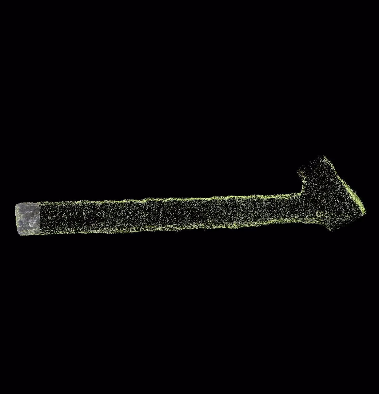 A 3D visualization of a mine shaft captured with MVS FaceCapture.