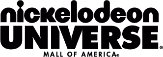 Nickelodeon Universe Mall of America logo in bold black text.