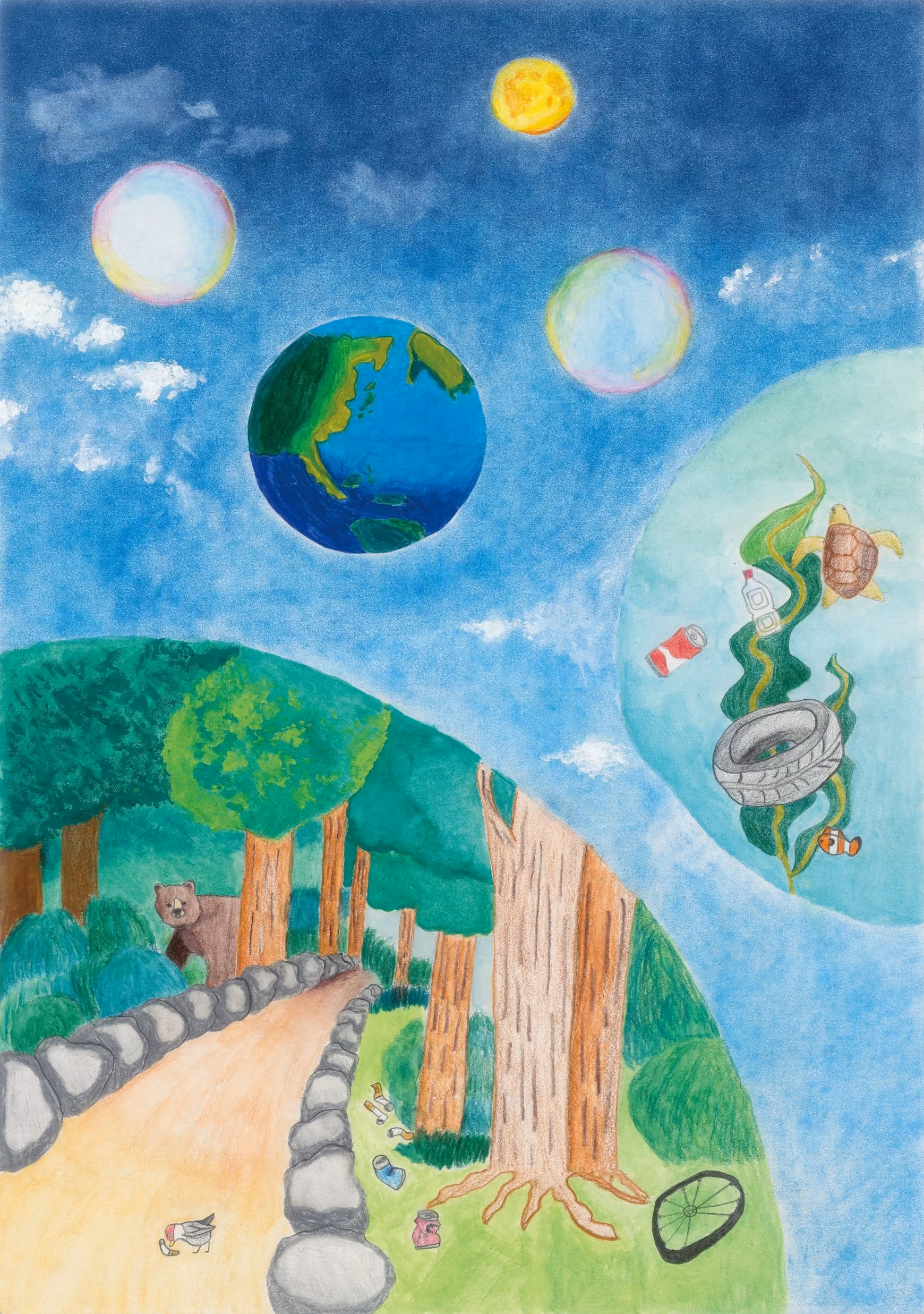 Environmental art contest poster image