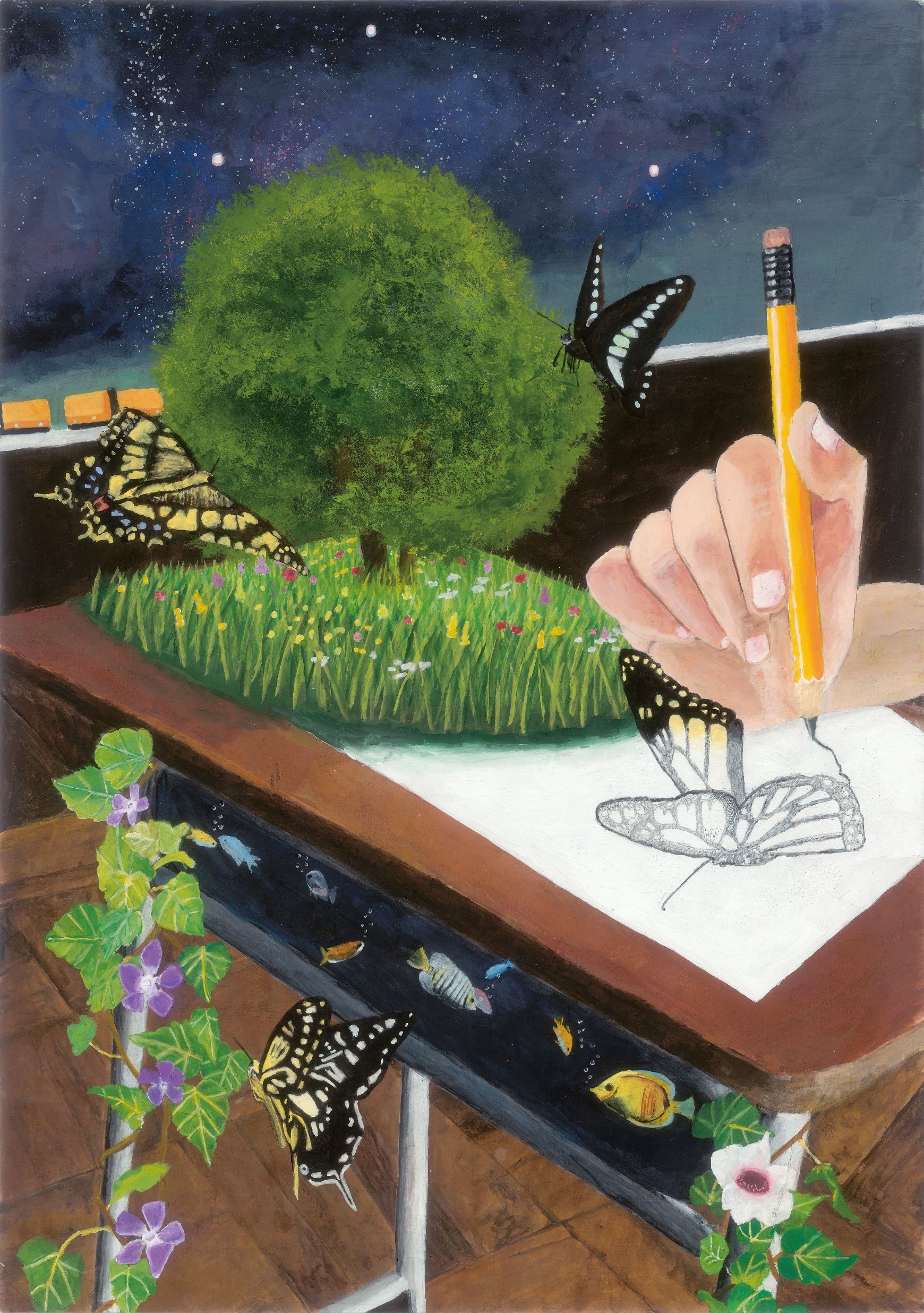 Environmental art contest poster image