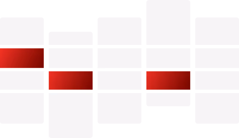 The ROQ histogram logo in white and red