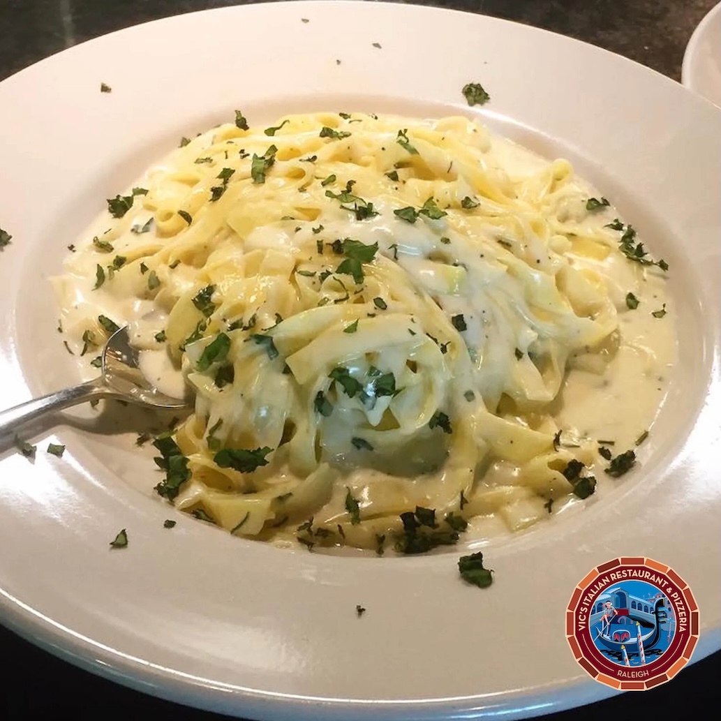 Vic's Italian Restaurant & Pizzeria restaurant logo - View nutrition facts, calories, and macros for menu items at 4035 Lake Boone Trail, Raleigh, NC 27607