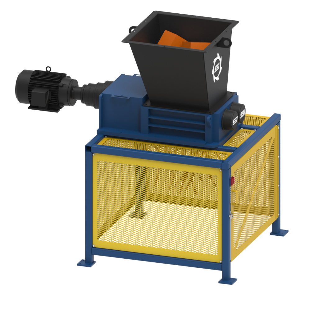 SSI’s Dual-Shear® M50 is a low-speed, high-torque, two-shaft, rotary shear shredder designed to efficiently process a variety of difficult materials.