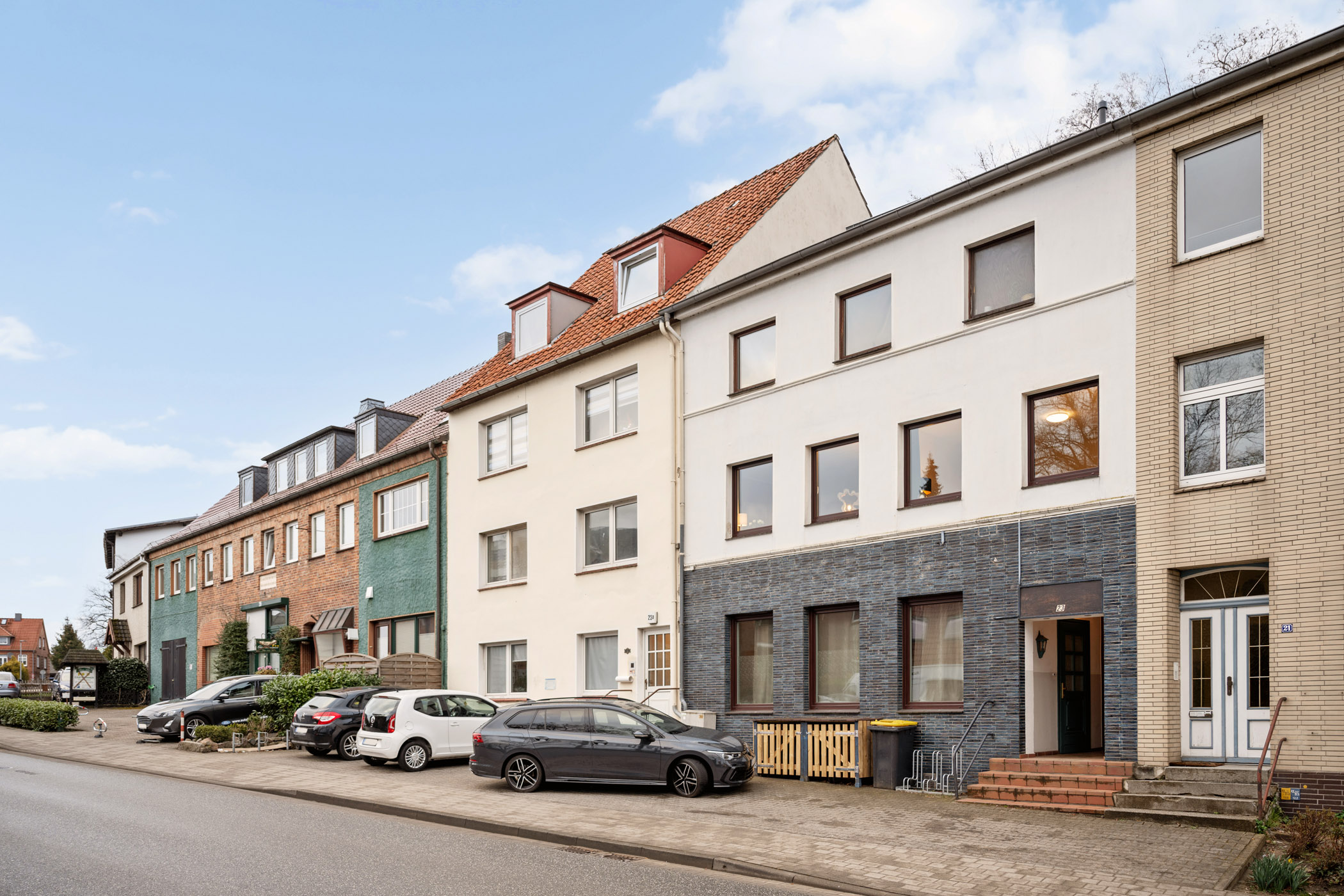 Außenansicht des Hauses der Ferienwohnung Sperling in Mölln