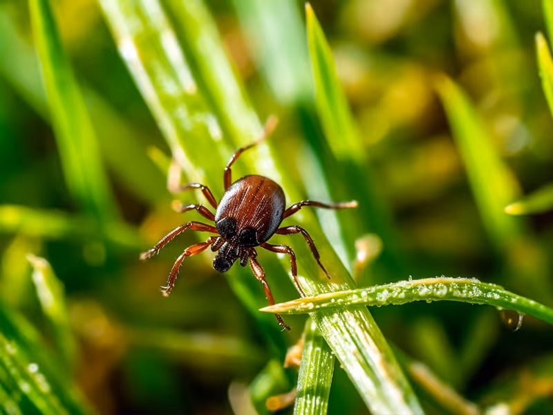 tick in northern california yard
