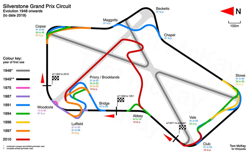 Carte technique du circuit