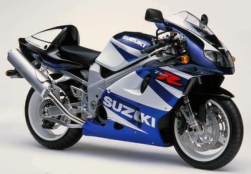 Suzuki TL1000R bleu et blanche