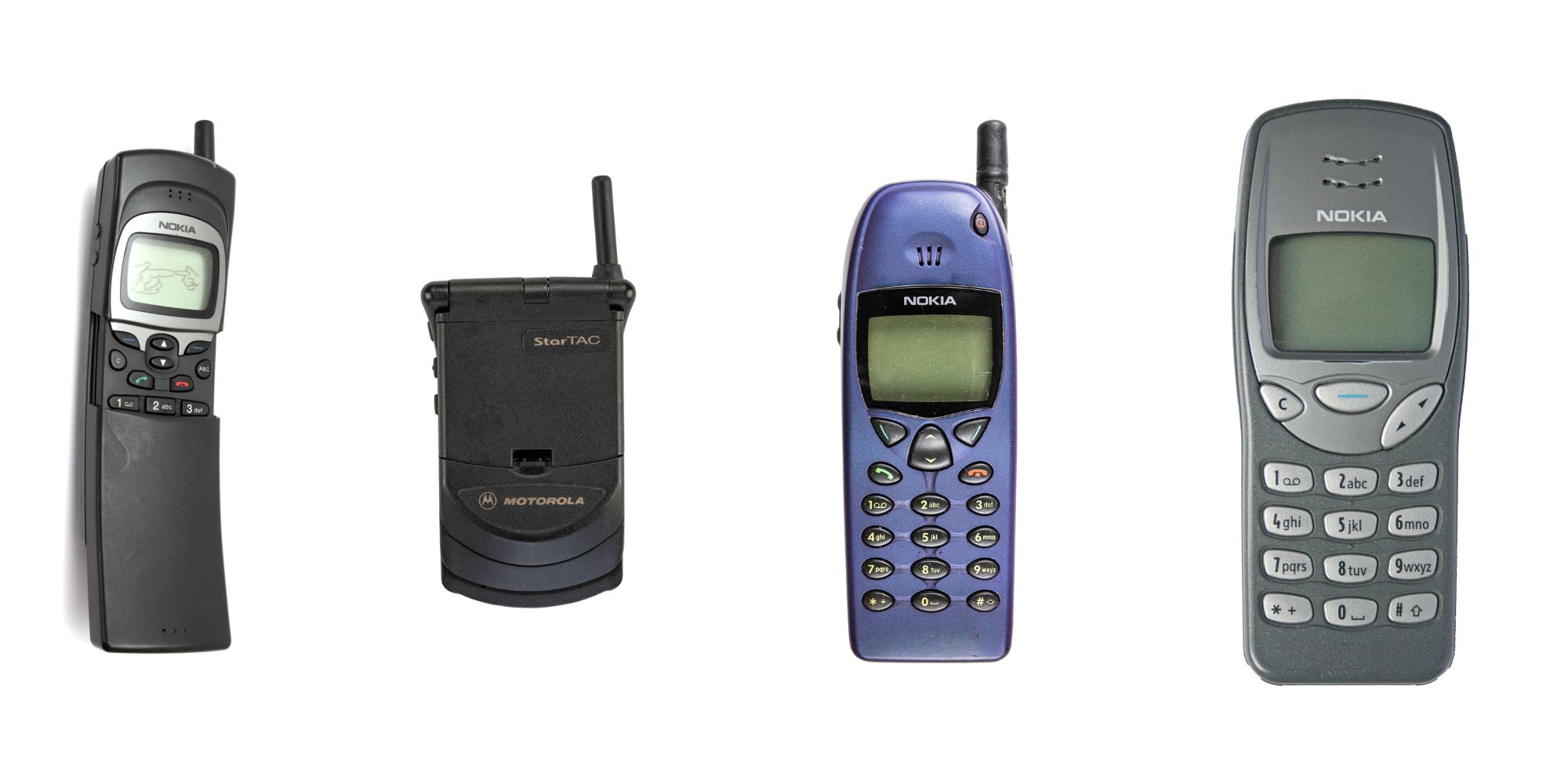 4 téléphones anciens