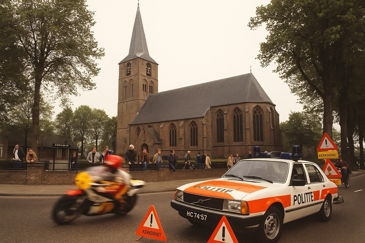 Moto à pleine vitesse