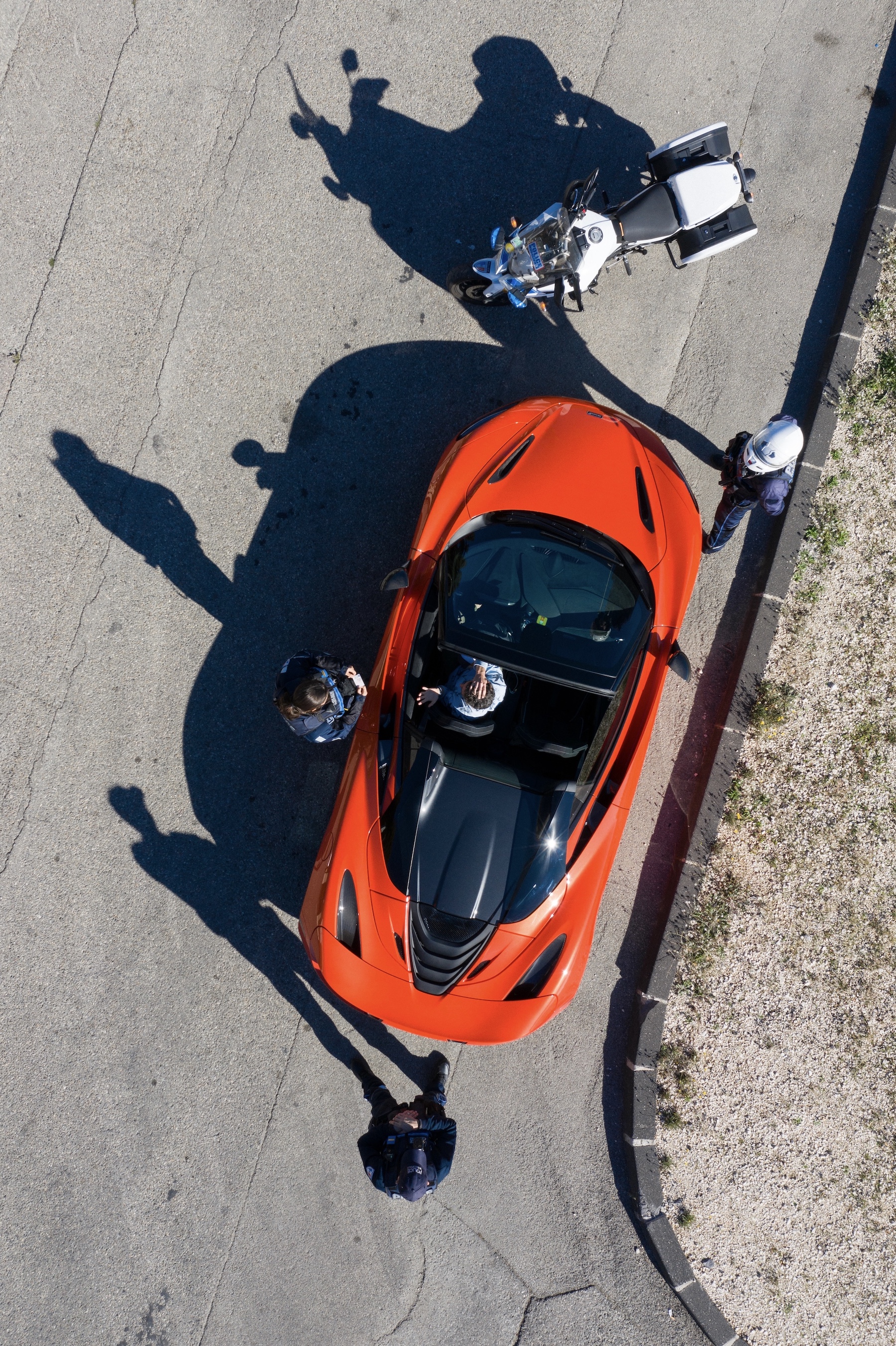 McLaren 720S vue d'au dessus