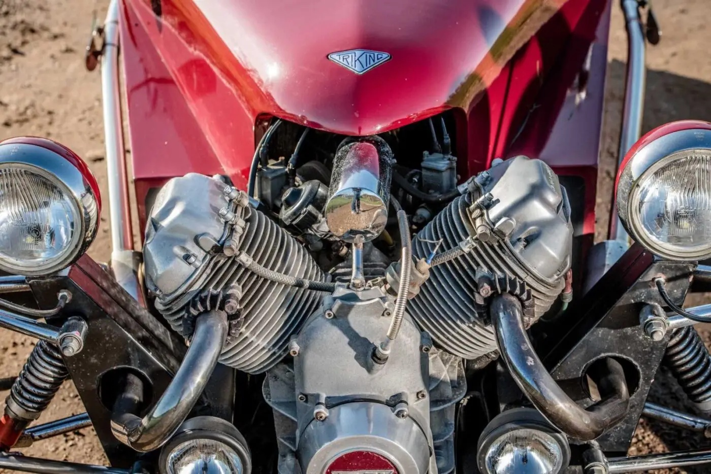 Moteur de la Moto Guzzi Triking de Hayao Miyazaki