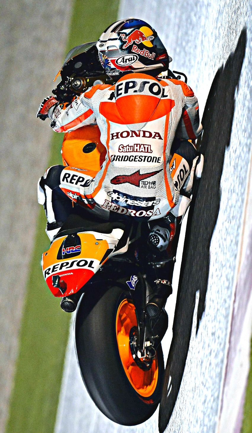 le style de pedrosa. Une régulariré rare. 