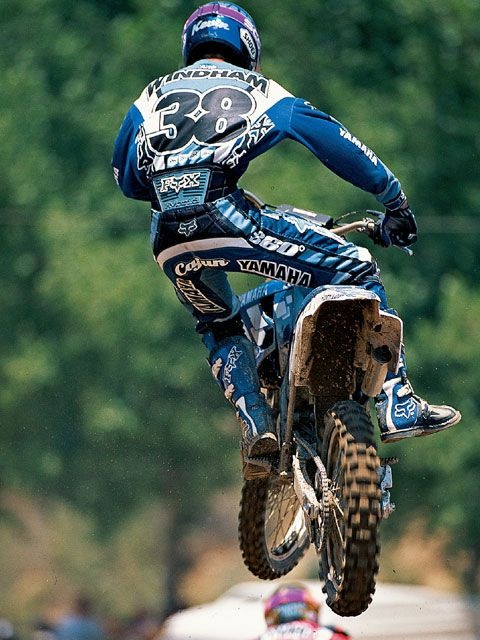 Kevin Windham à ses débuts court pour Yamaha