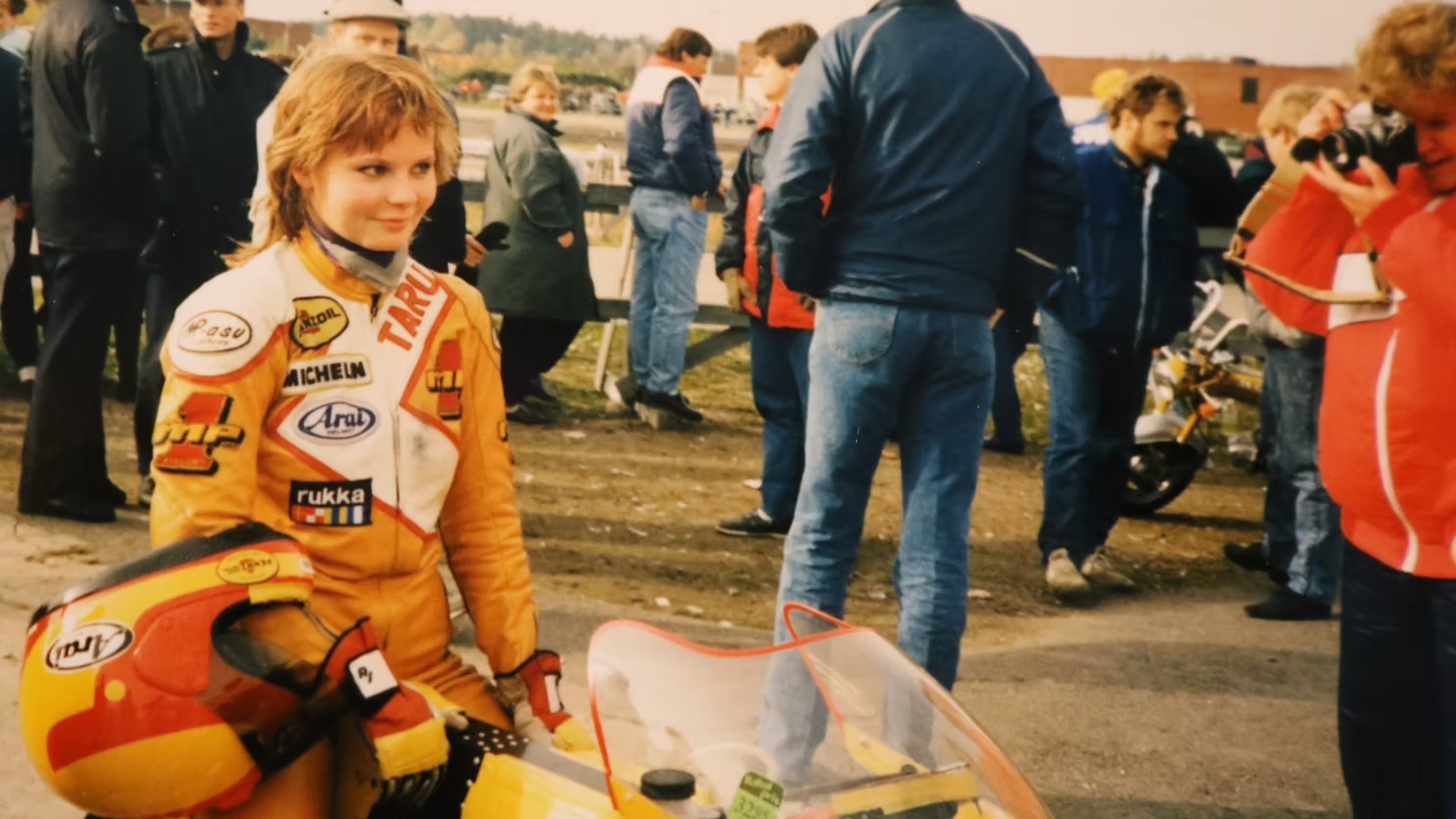 Taru Rinne, la finlandaise lors de l'une de ses premières courses