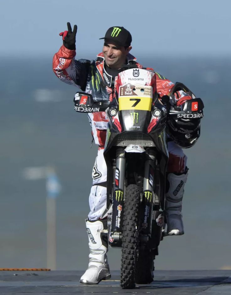 le pilote Paulo Gonçalves sous les couleurs de Honda