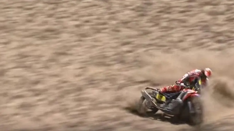 deuxième image de la chute mythique de Paulo Gonçalves en 2016 en Argentine