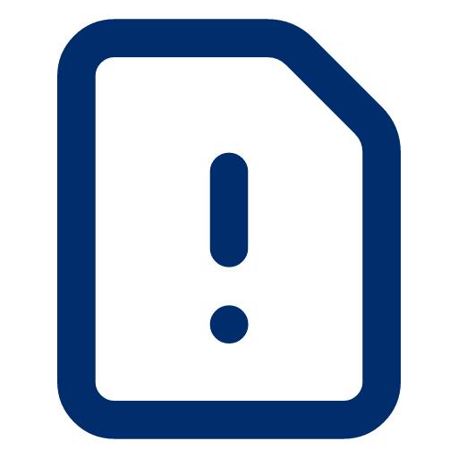 File warning icon