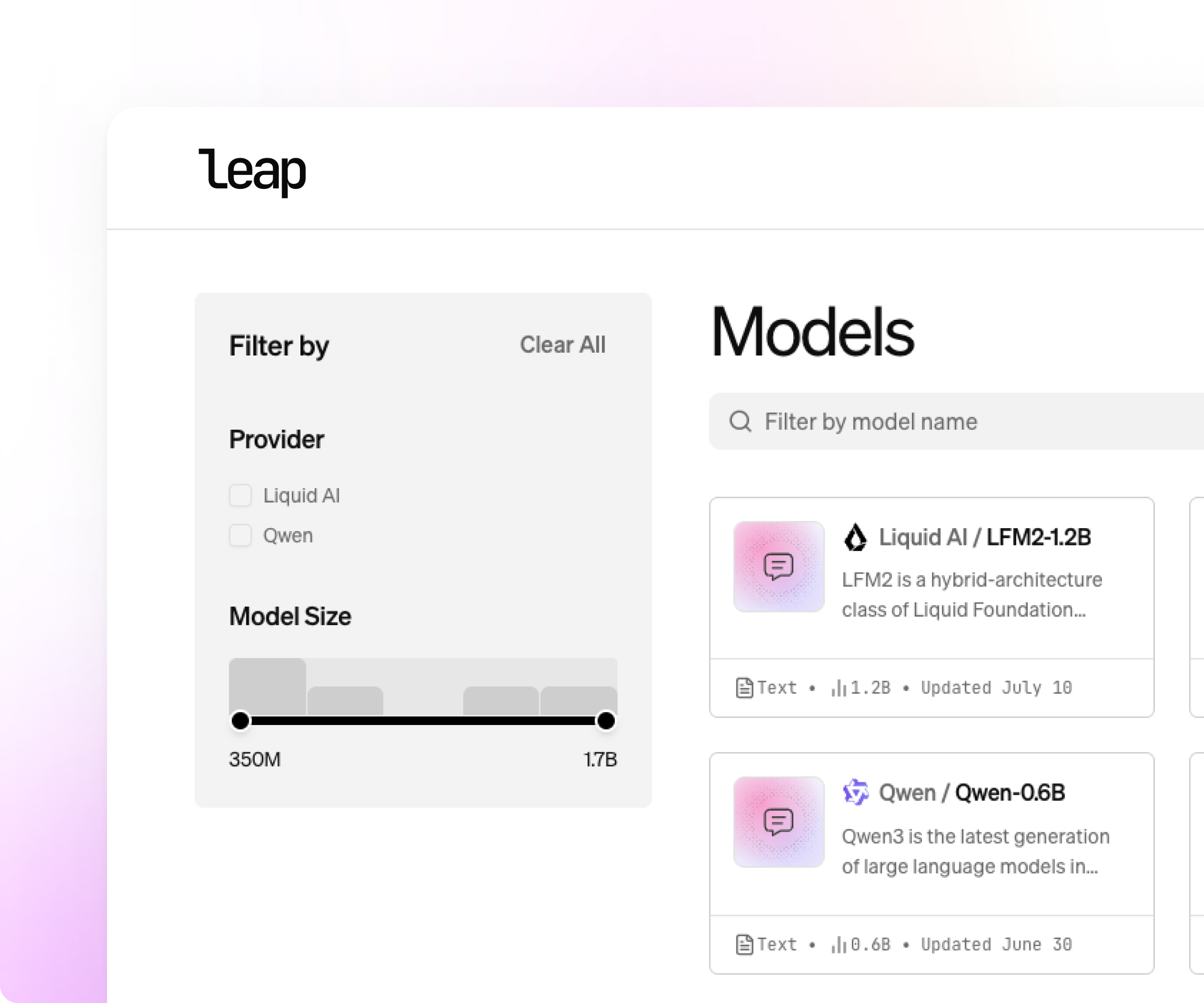From idea to on-device in minutes.
