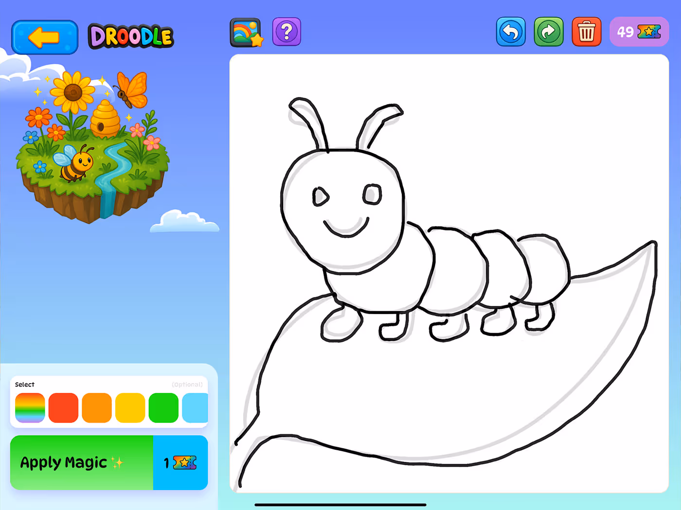 Droodle Kids Drawing App - Learn to Trace