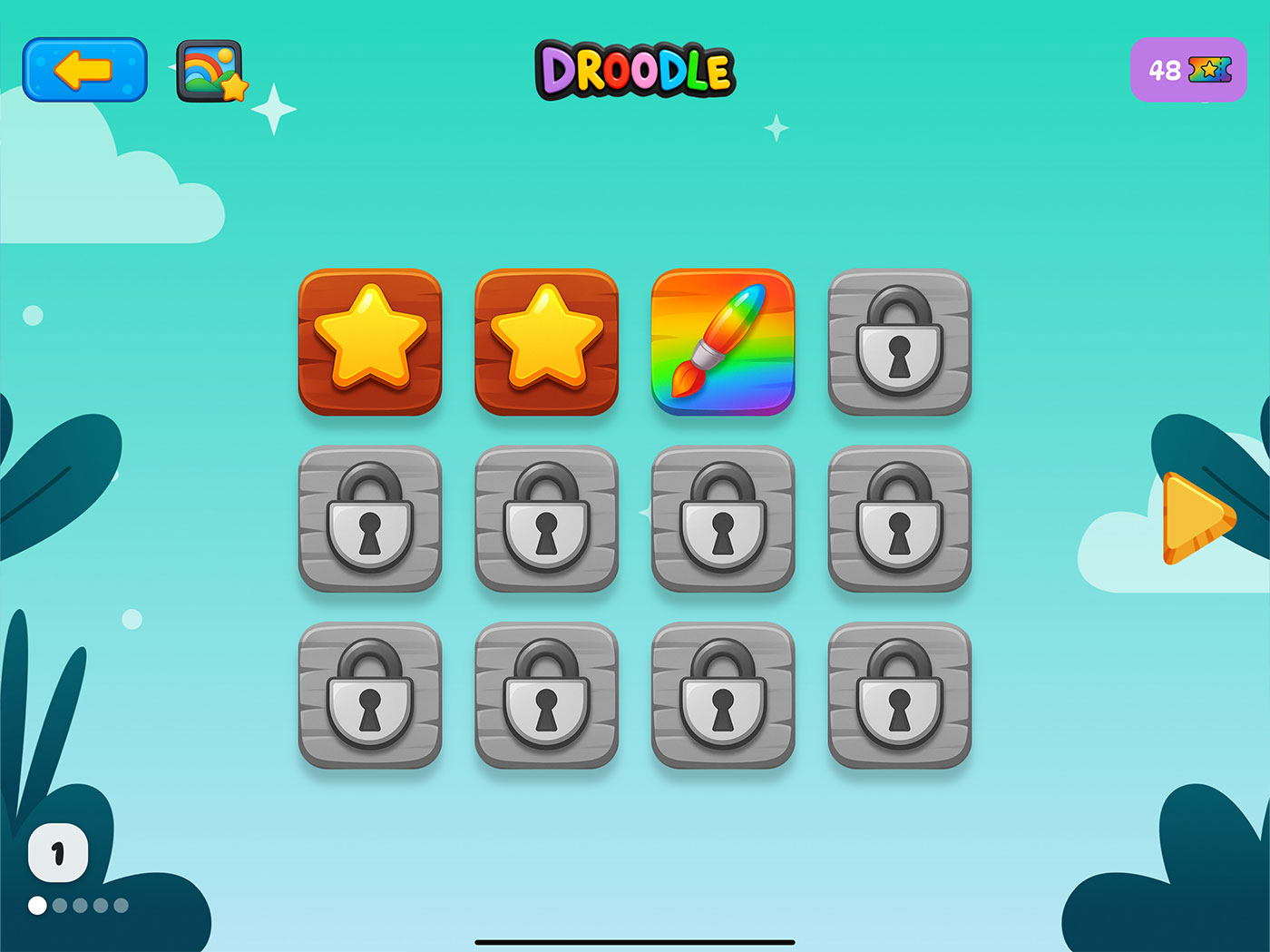 Droodle Kids App Levels