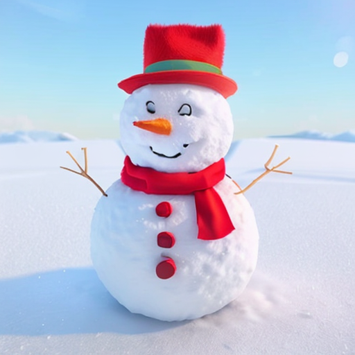 Droodle Snowman After