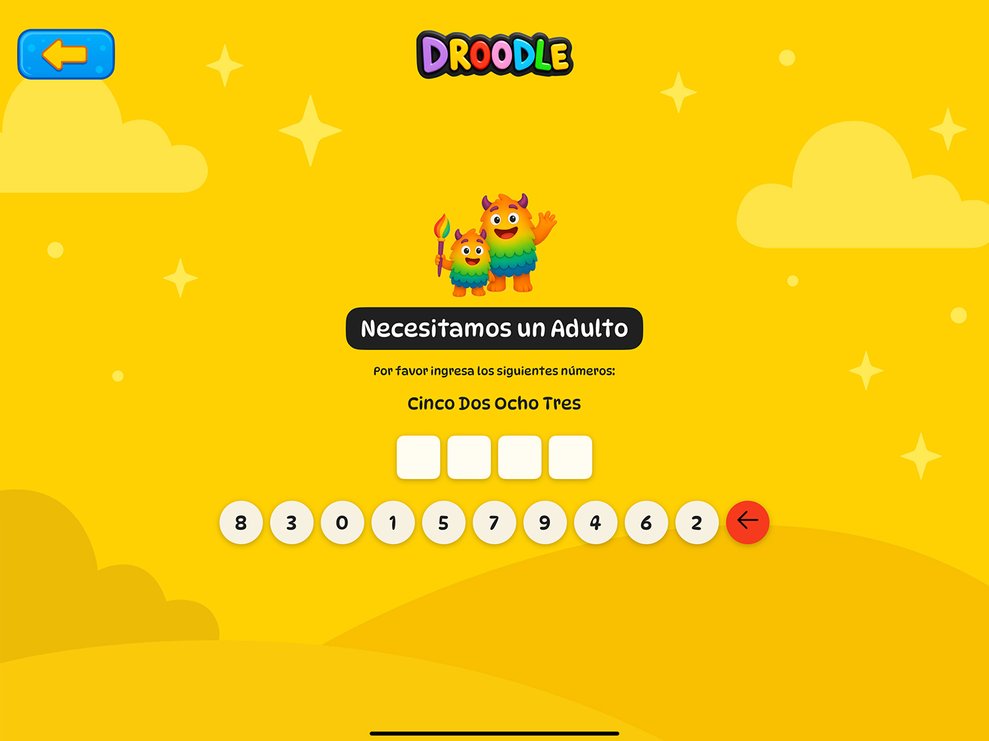 Puerta parental de Droodle para iPad