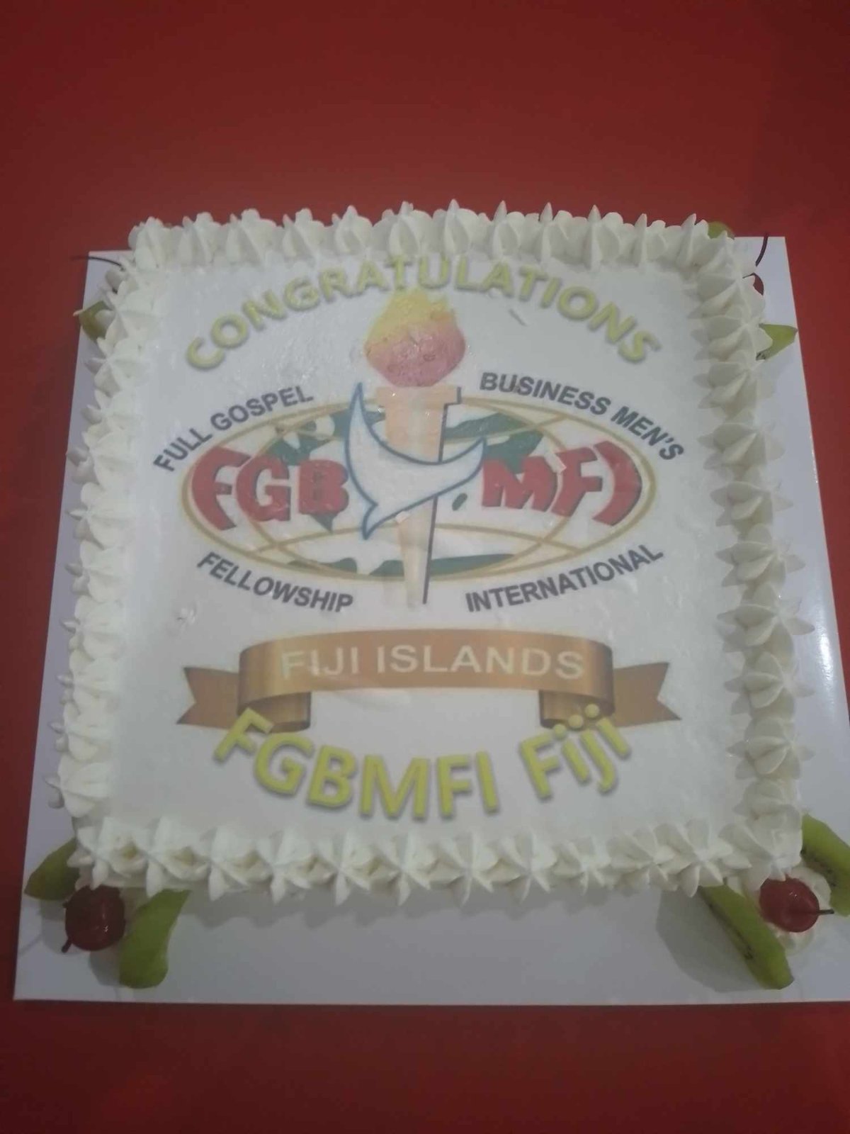 FGBMFI Fiji cake