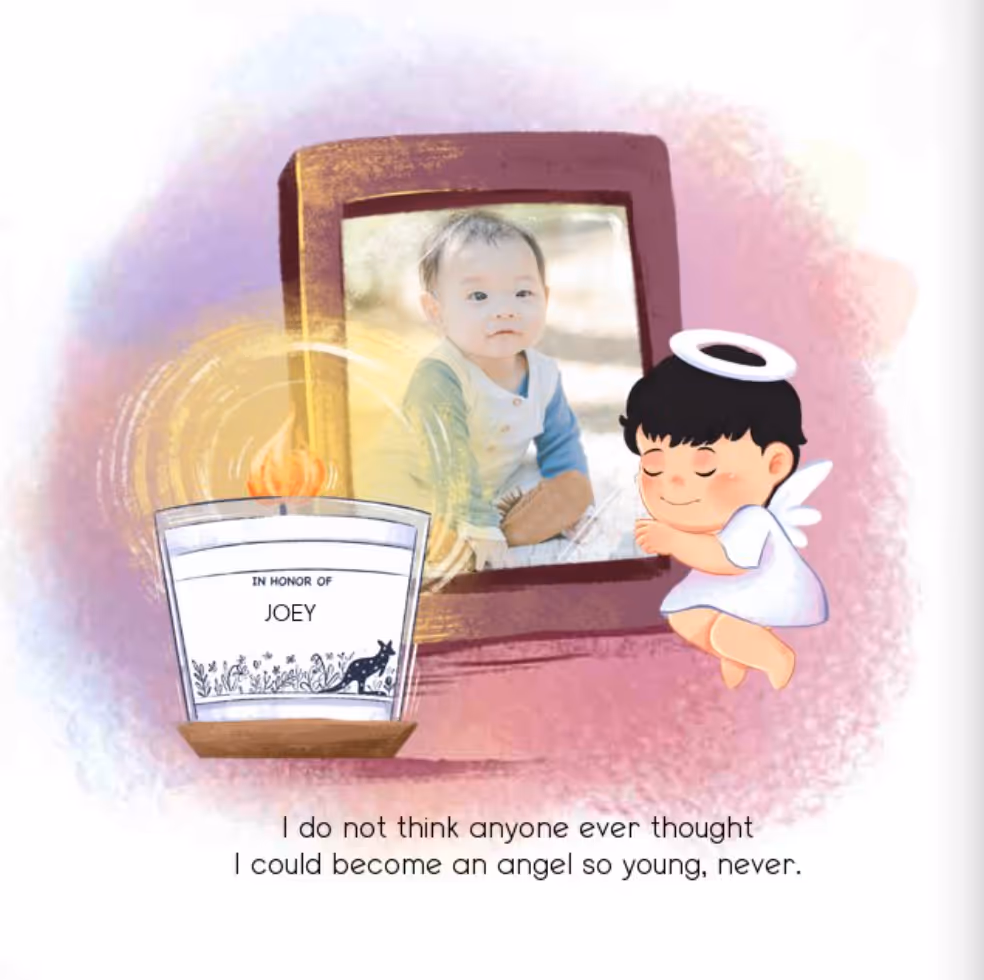A custom photo of your loved one, in the book