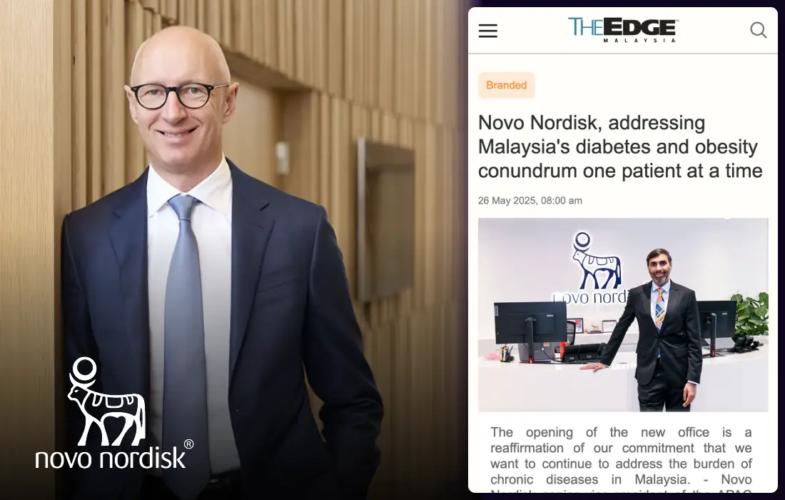 Alpha Story Client: News feature for Novo Nordisk in The Edge, Malaysia