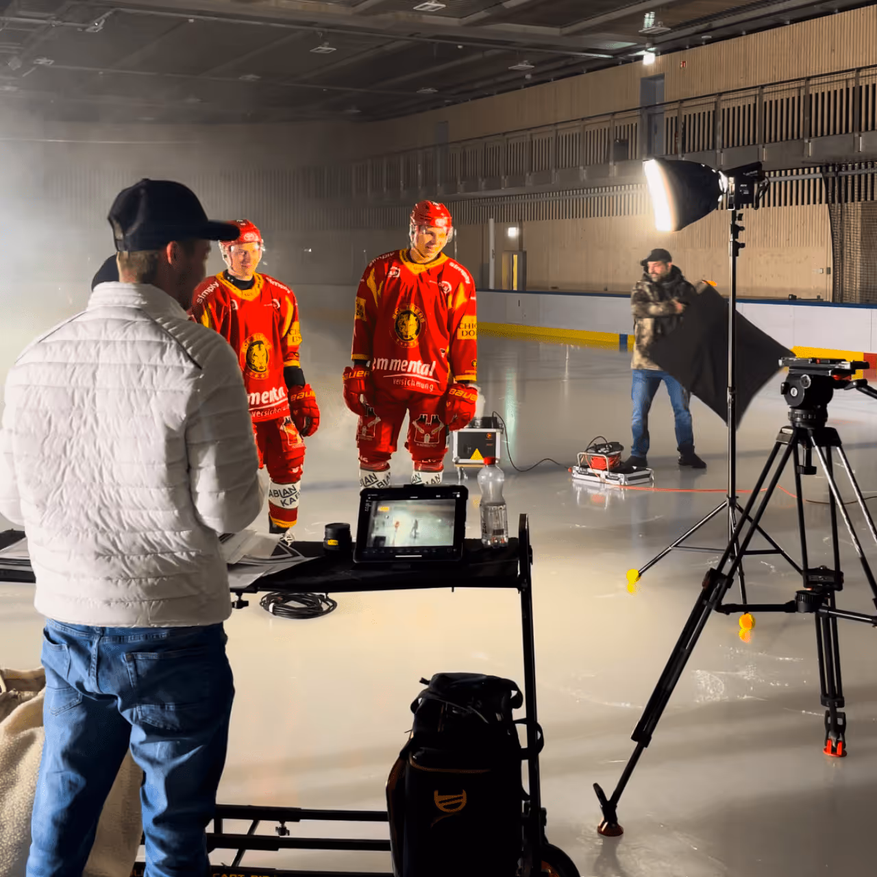 Mit neurolingusitic Content findet VideoWerk den Zugang zur Zielgruppe und produziert so professionelle Videos für ein Unternehmen (Hockeyteam) aus dem Emmental.