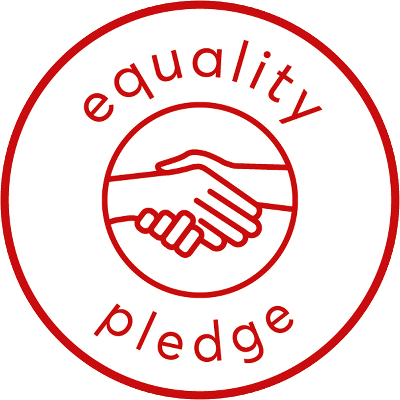Pledge logo English