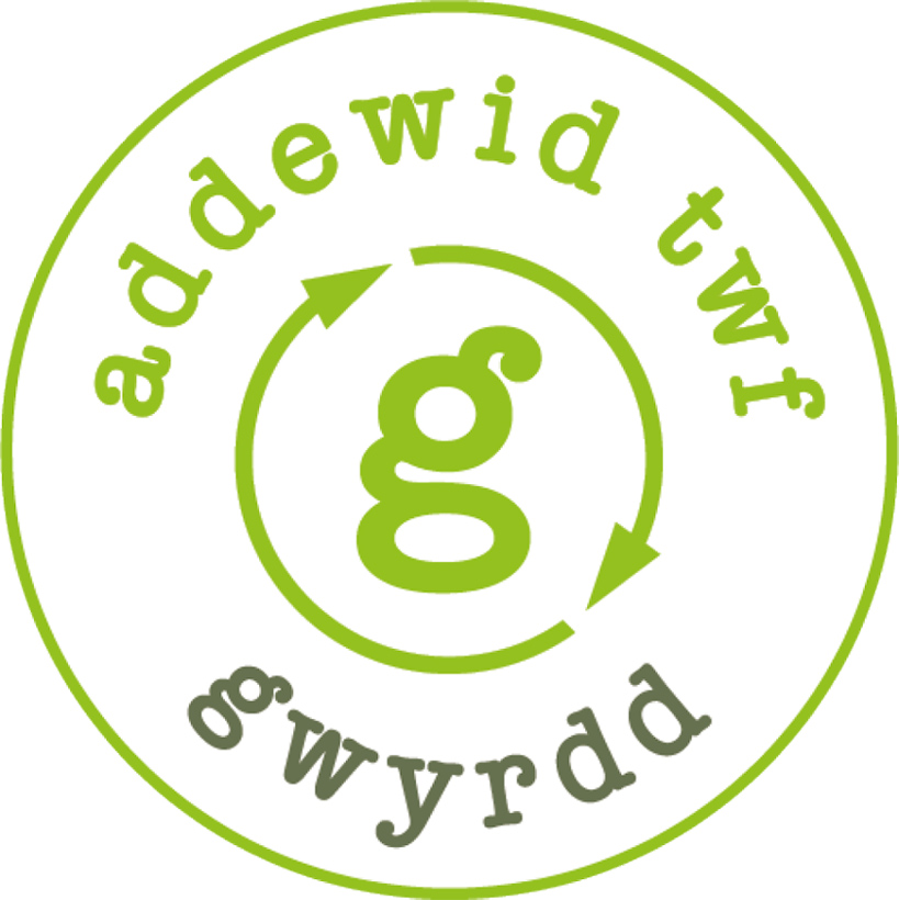 Green growth logo Welsh