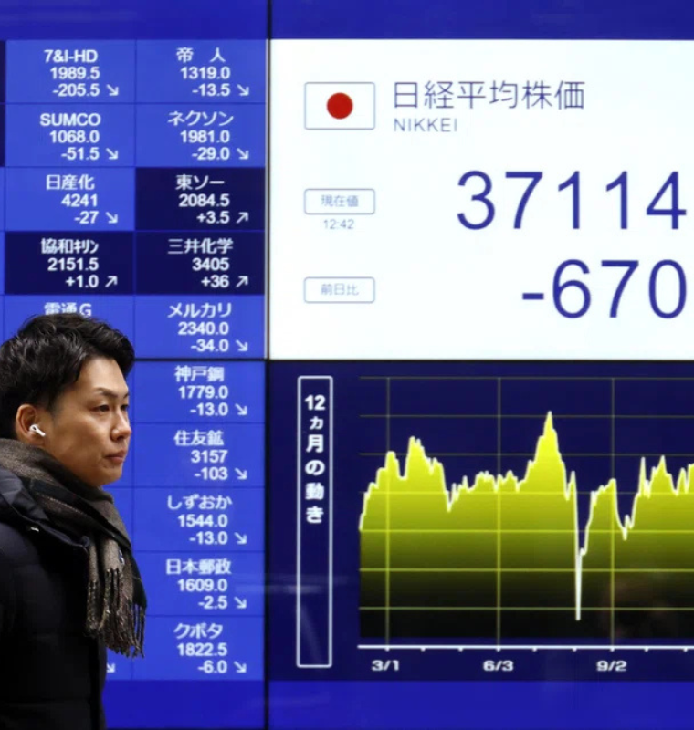 Japan’s Stock Market Breaks New Ground as Nikkei Surges Past 65,000 on Easing Oil Concerns