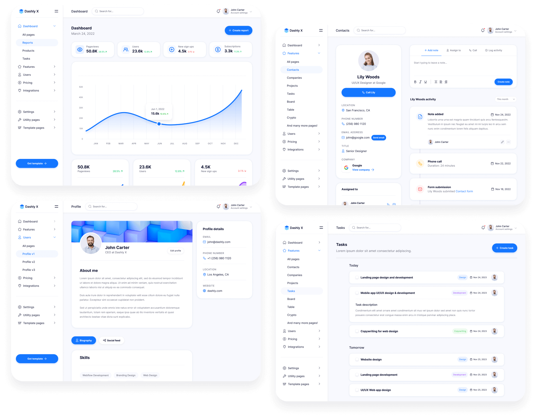 Presenting Dashly X - Dashly X Webflow Template