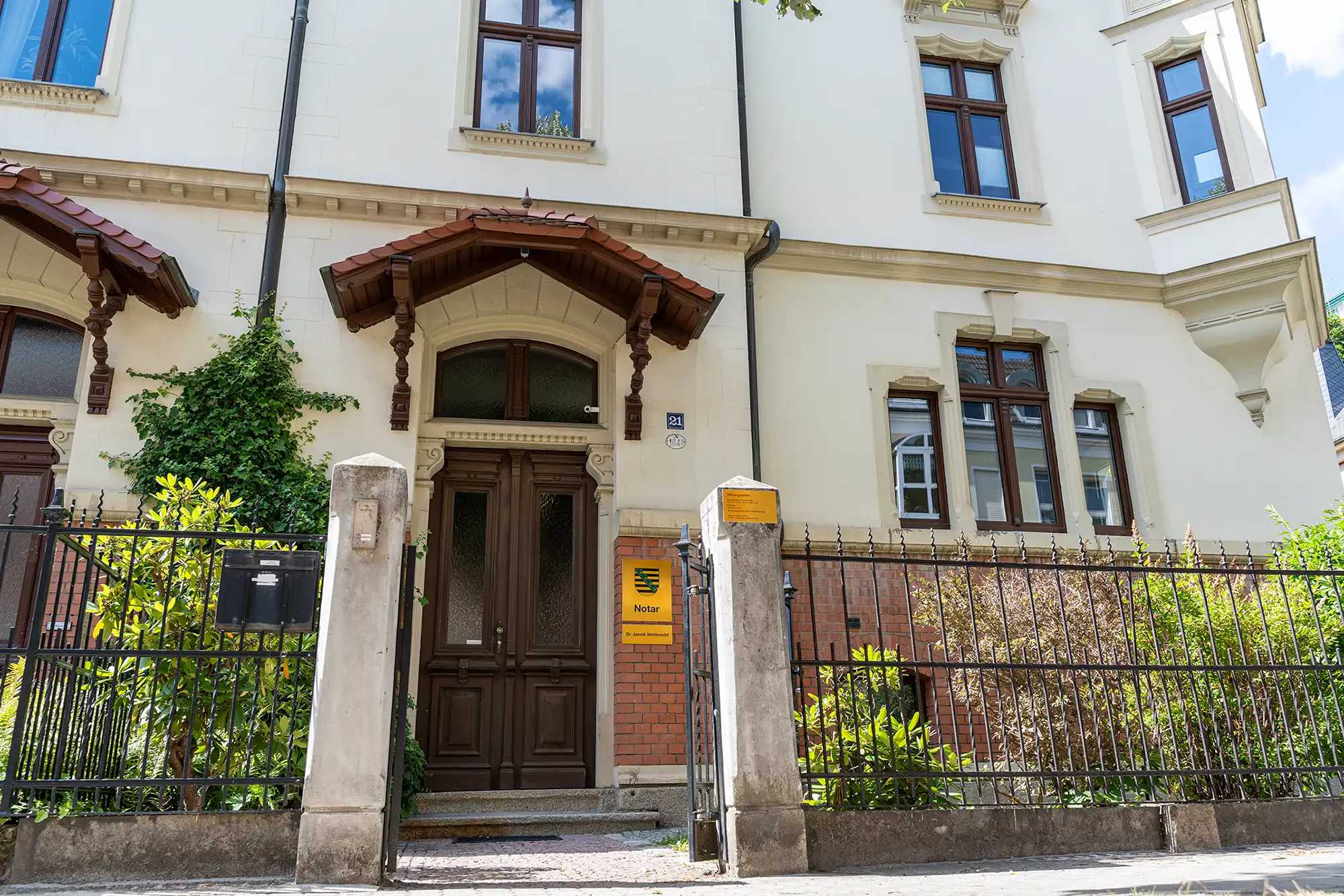 Eingang Notarbüro Weitbrecht
