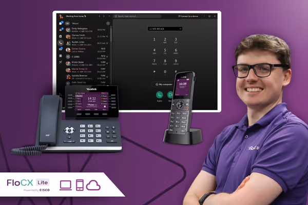 FloCX Lite hosted VoIP phone system for small business teams