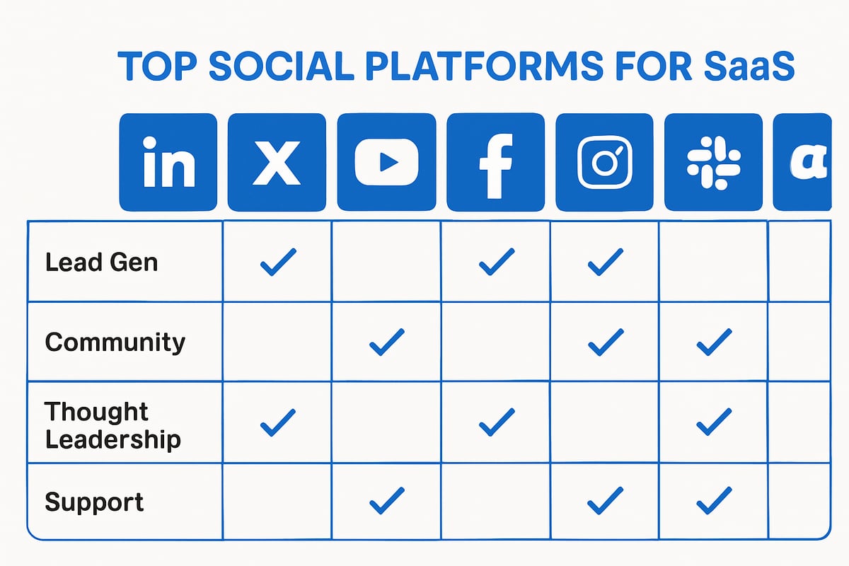 Choosing and Mastering the Right Social Platforms for SaaS