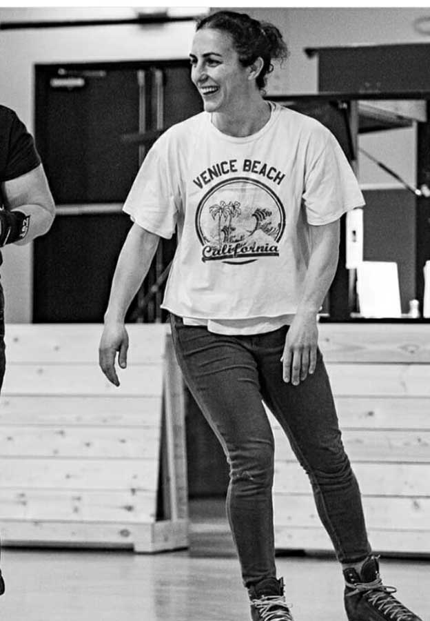sole esnaola rollerskating black and white image