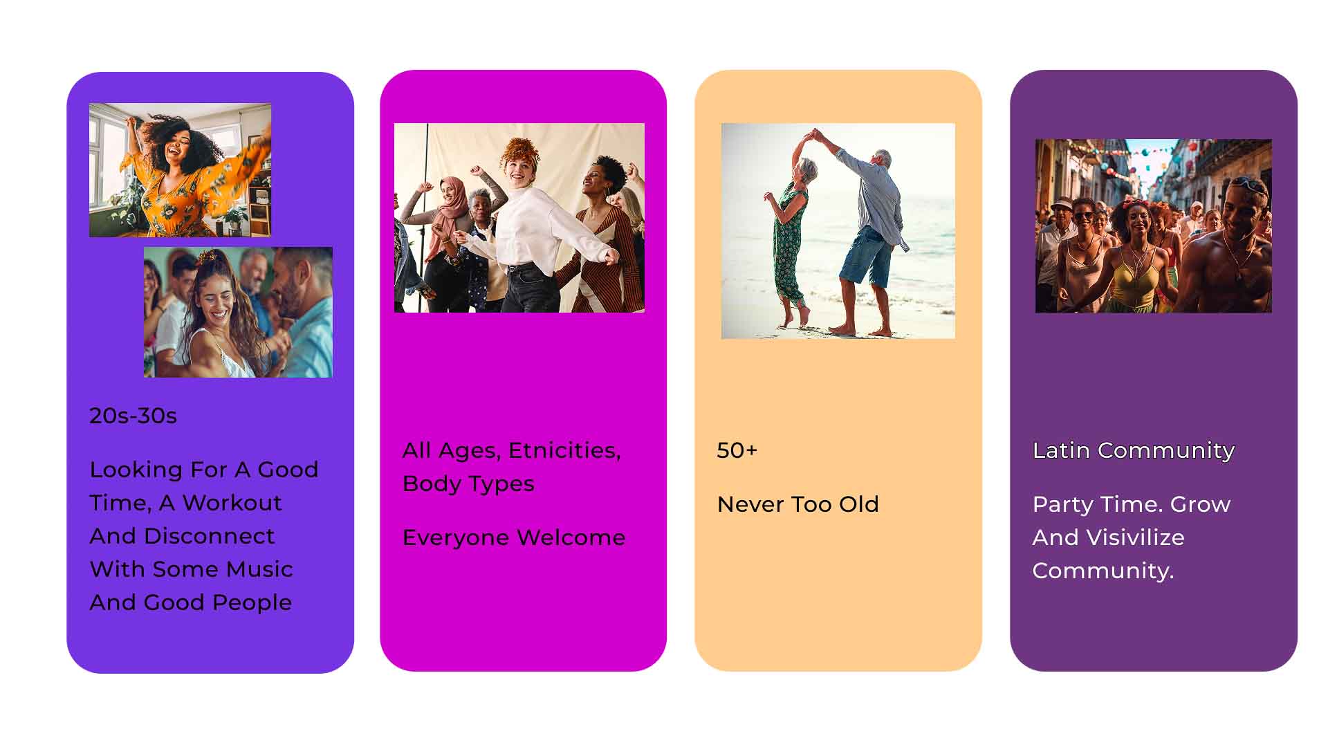 target audience cards