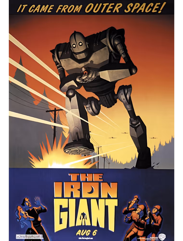A poster for the film The Iron Giant.
