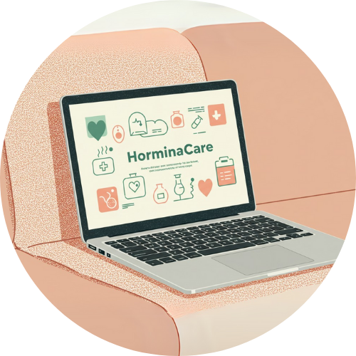 Drawing of HorminaCare website