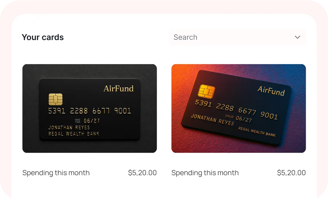 AirFund webflow template image