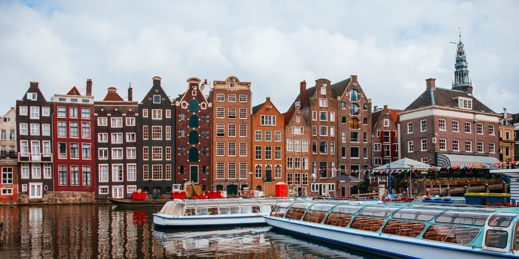 Amsterdam canal and conference center backdrop for Semantic Visions participation at Reuters Supply Chain Europe 2025