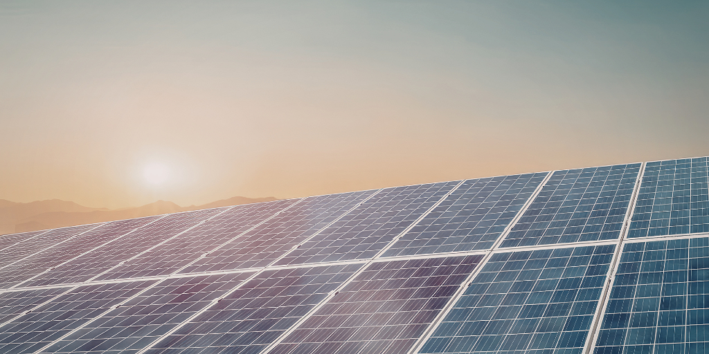 Solar panel array showing renewable energy supply chain vulnerability requiring real-time OSINT monitoring and risk intelligence