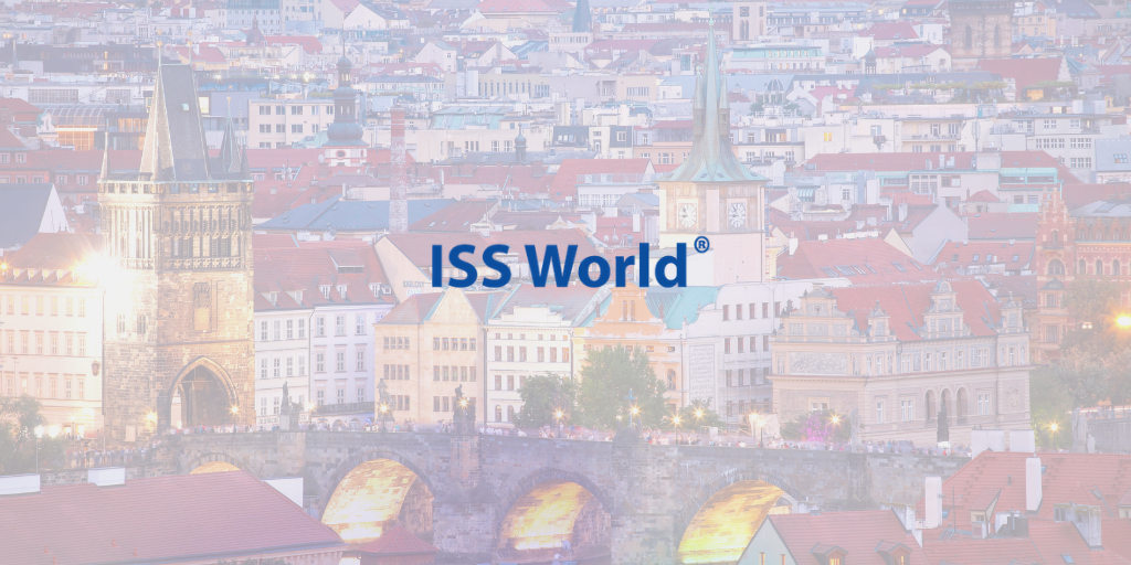 Prague cityscape with illuminated bridges over the Vltava River and the Old Town bridge tower, host city for the ISS Europe event where Semantic Visions COO Julius Rusnak will present insights.
